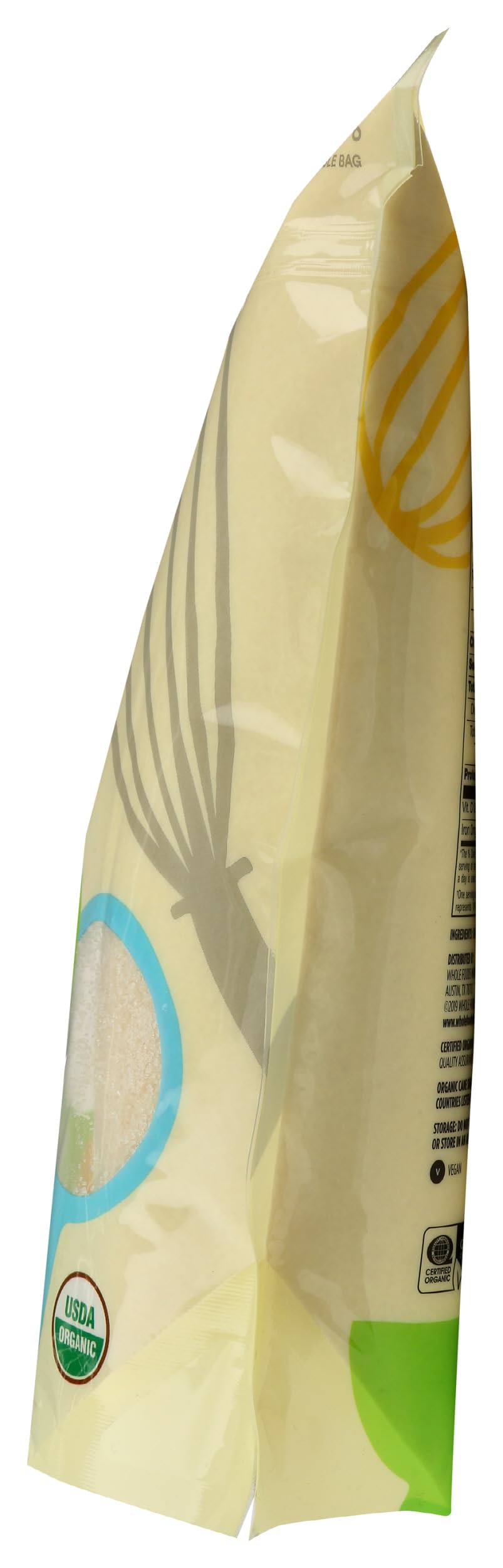 Bulk packaging of 365 by Whole Foods Market Organic Cane Sugar ready for value driven baking.