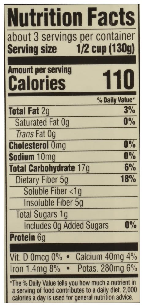 365 by Whole Foods Market garbanzo beans no salt added, versatile base for hummus and bowls.