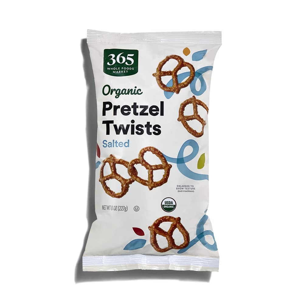 365 by Whole Foods Market Organic Mini Pretzel Twists bag – convenient on-the-go snack
