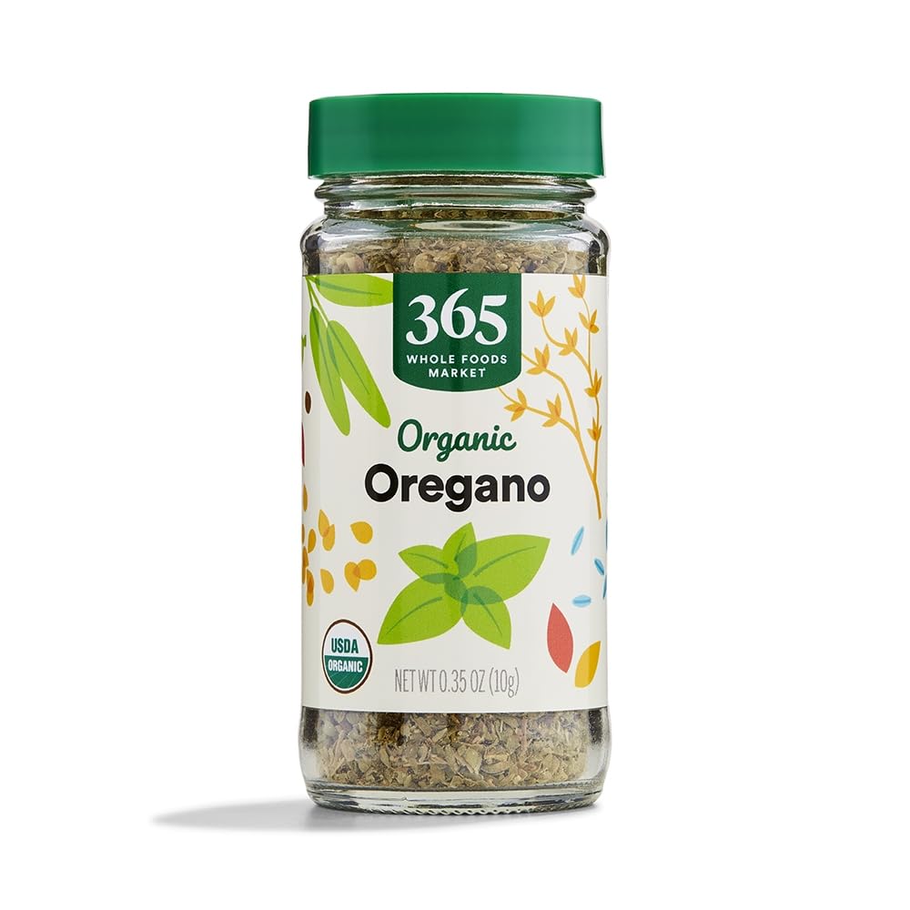 365 by Whole Foods Organic Oregano jar enhances Italian dishes with pure aroma
