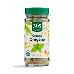 365 by Whole Foods Organic Oregano jar enhances Italian dishes with pure aroma