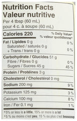 365 by Whole Foods Organic Salted Caramel Sauce label and fair trade symbol.