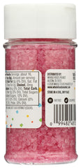 365 by Whole Foods Pink Decorating Sugar close-up showcases shimmering crystals for cookies.