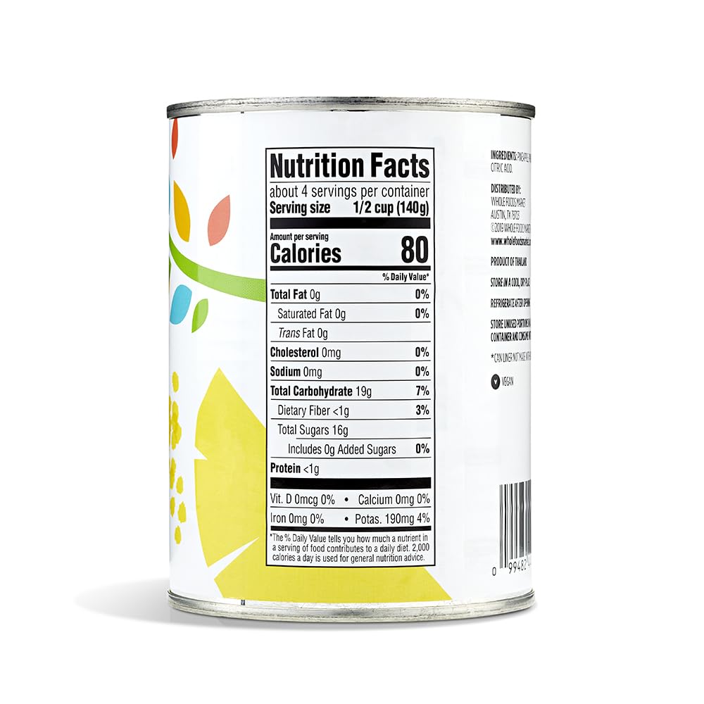 365 by Whole Foods crushed pineapple juice pour for drinks and recipes