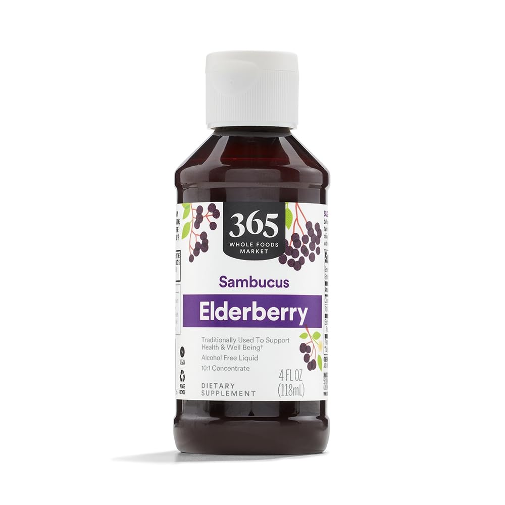 365 by Whole Foods Market elderberry liquid bottle ready for daily immune support