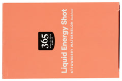 365 energy shot single-serve pack in strawberry watermelon for busy days