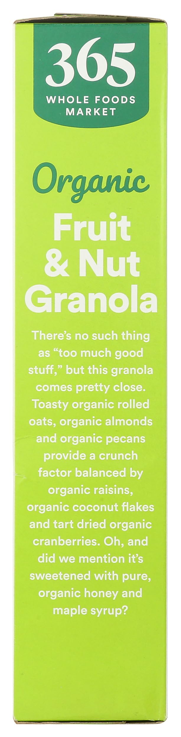 365 Granola Fruit and Nut on-the-go snack pack for quick energy.