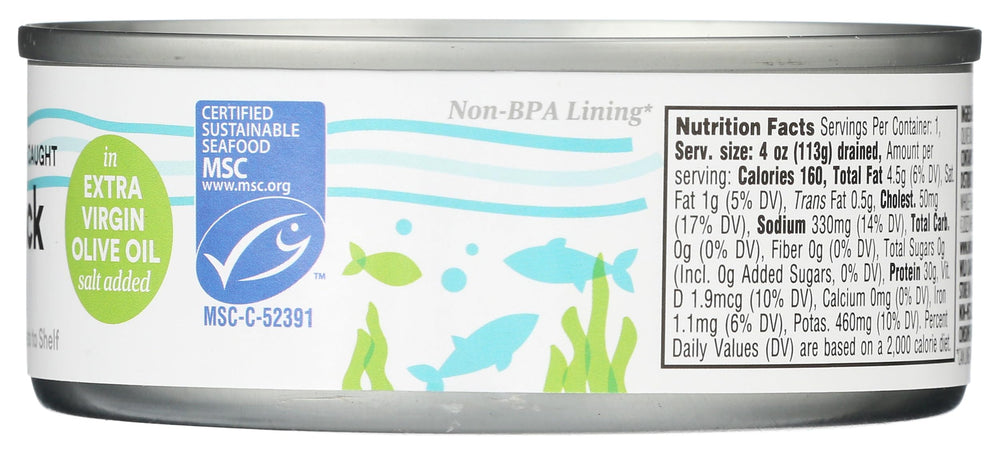 365 skipjack tuna served as topping for salads and sandwiches.