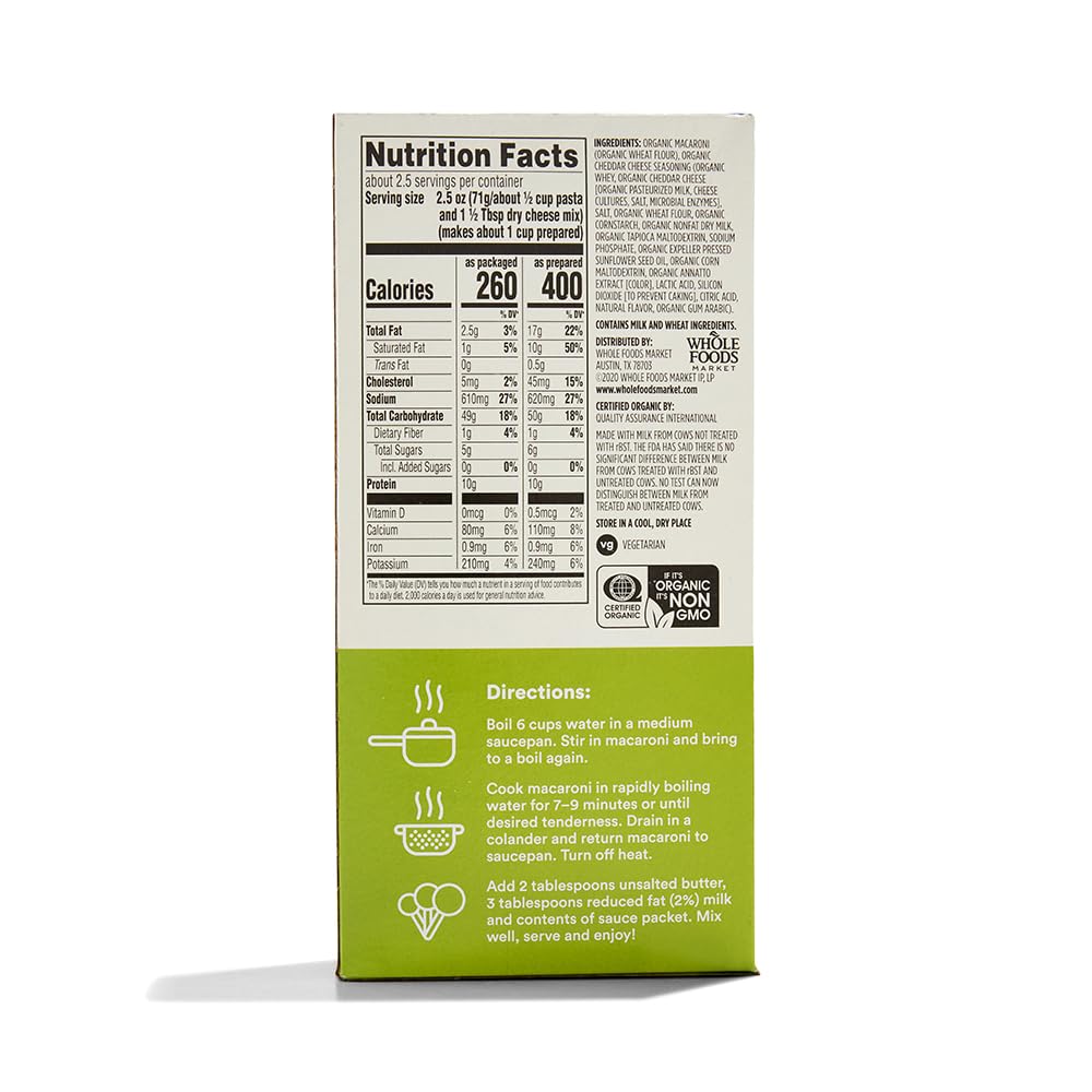 Close-up of llama-shaped pasta from 365 Organic Cheddar Macaroni, great for playful dinners.