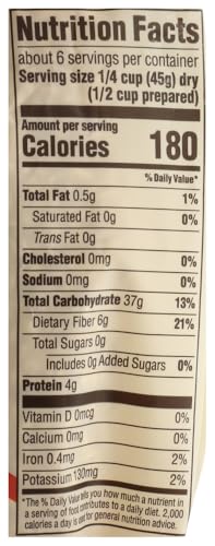 365 Organic Italian Barley package open highlights no salt or added sugar