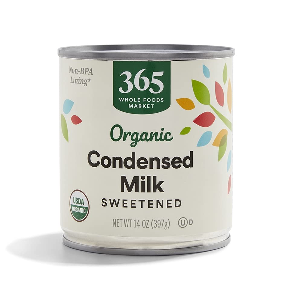 365 by Whole Foods Market organic condensed milk bottle front for baking