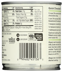 365 by Whole Foods Market condensed milk can closeup for dessert fillings