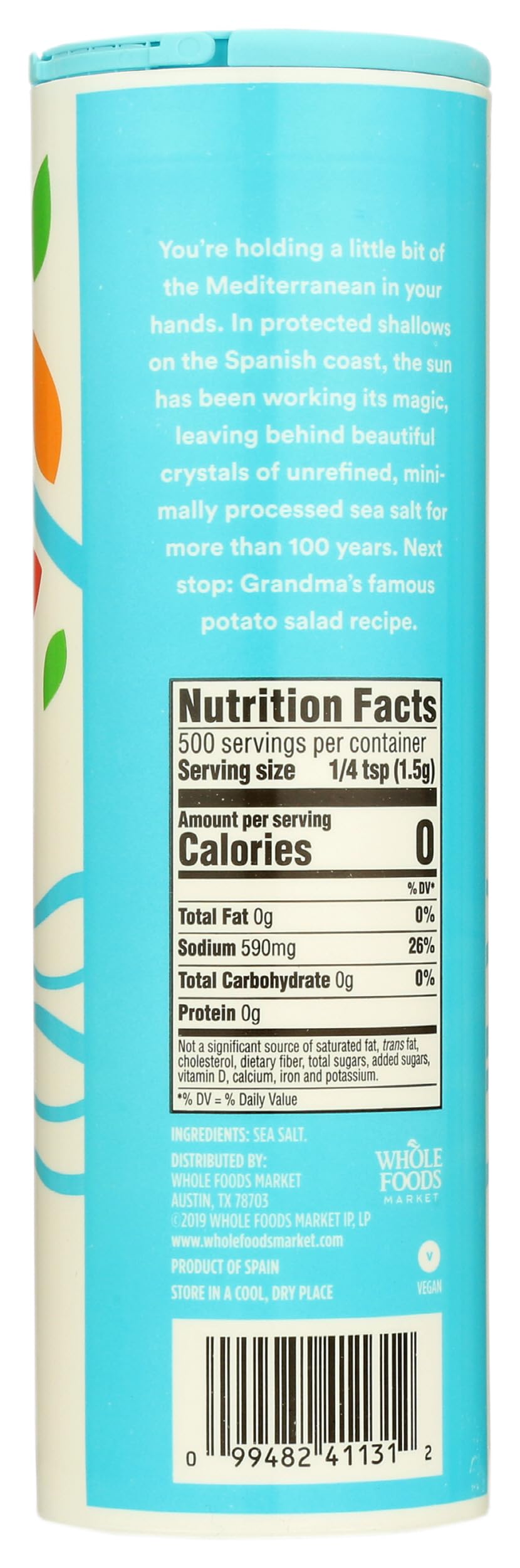 365 by Whole Foods Market sea salt fine crystals ideal for precise seasoning