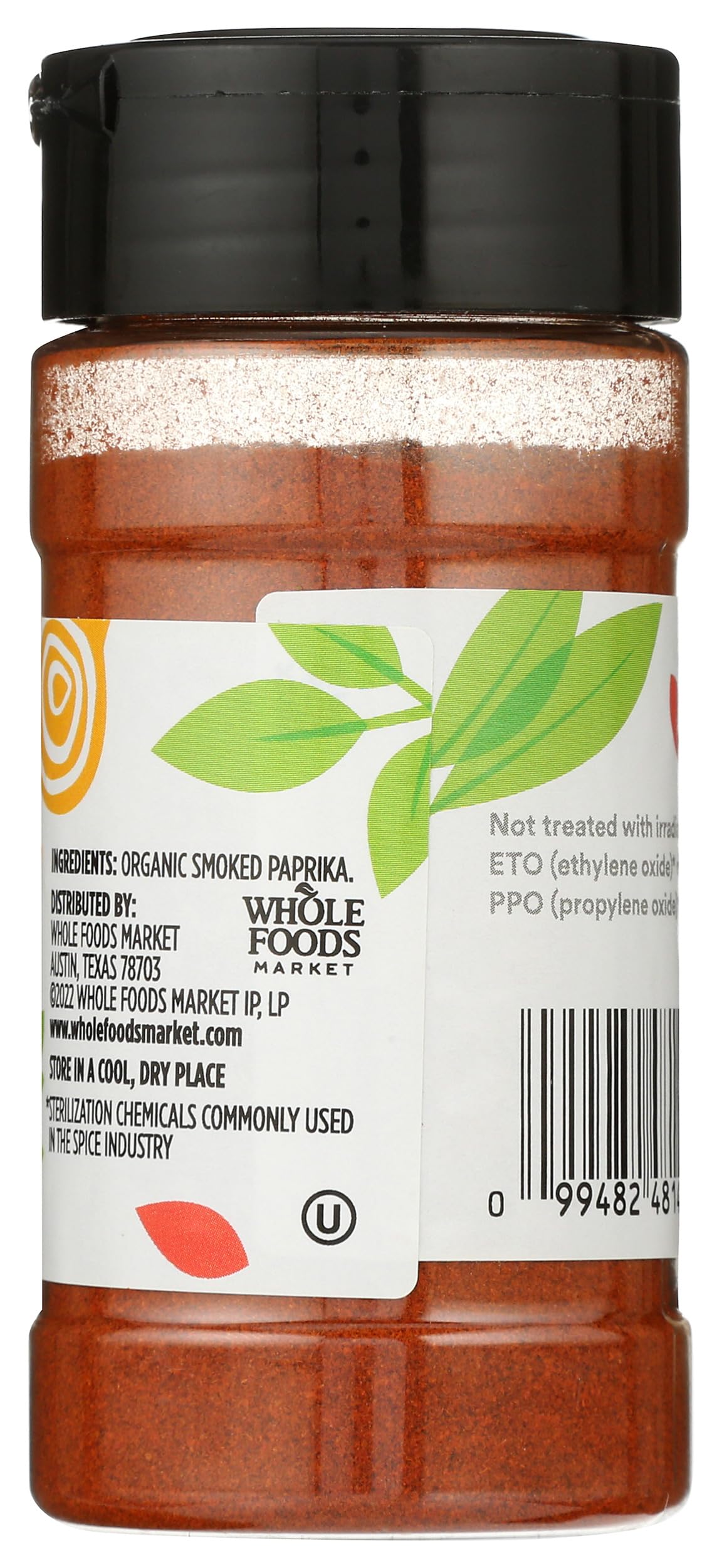 365 by Whole Foods Market smoked paprika jar label highlights clean ingredients and brand trust