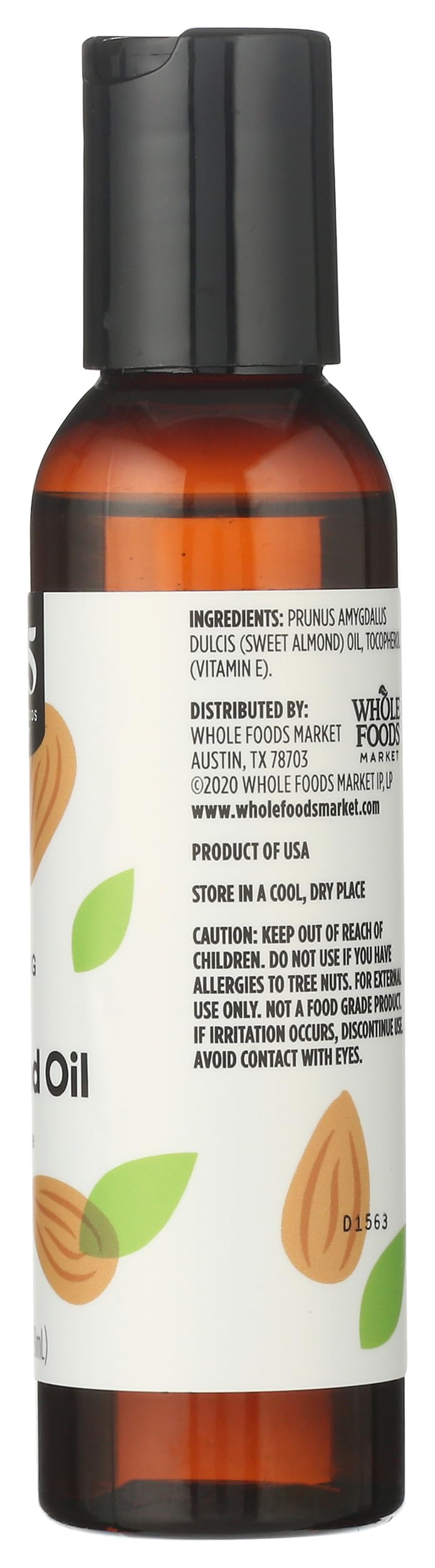 365 almond oil on hair for softness and shine
