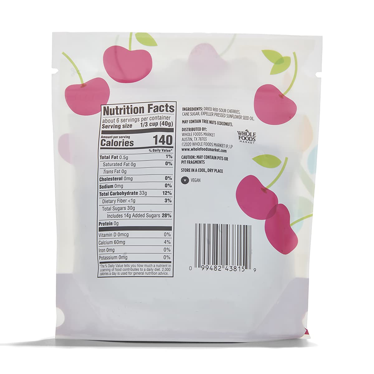 365 by Whole Foods Market sour cherries pour-over bowl, ideal for toppings.