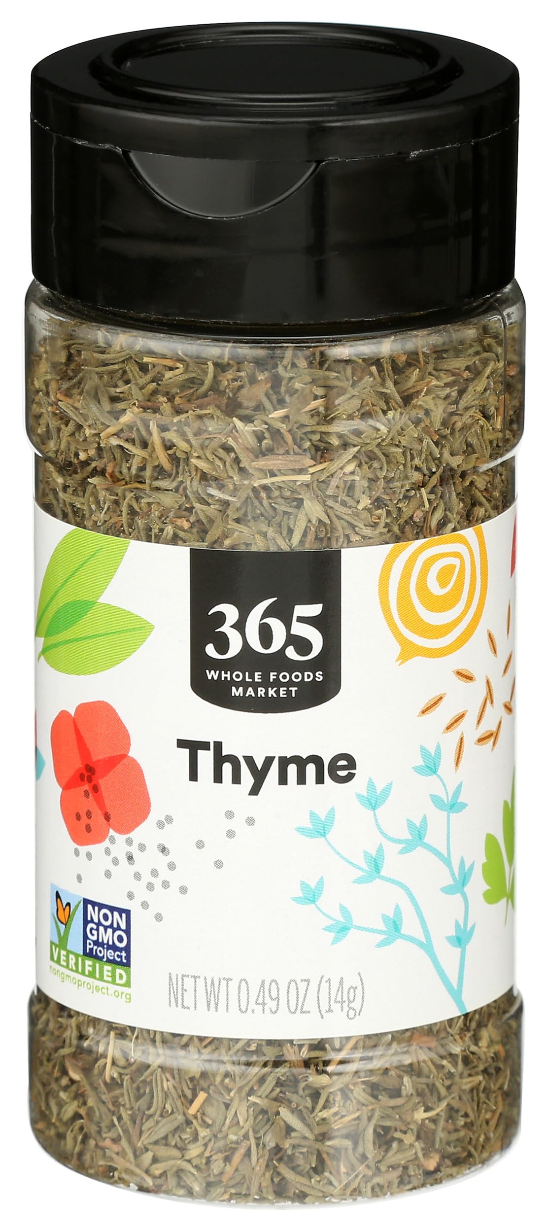 365 by Whole Foods Market dried thyme leaves close-up for aromatic soups