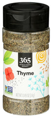365 by Whole Foods Market dried thyme leaves close-up for aromatic soups