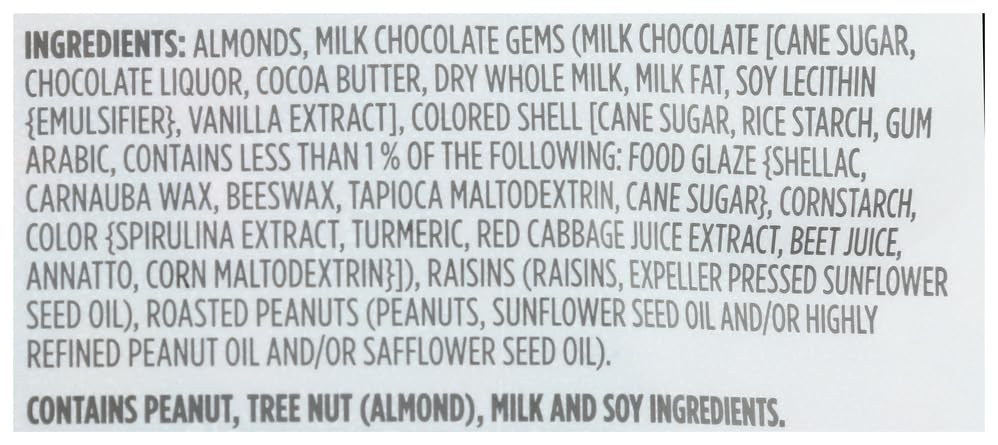 365 by Whole Foods Treasure Hunt Trail Mix almonds and roasted peanuts provide crunch, great for hikes.
