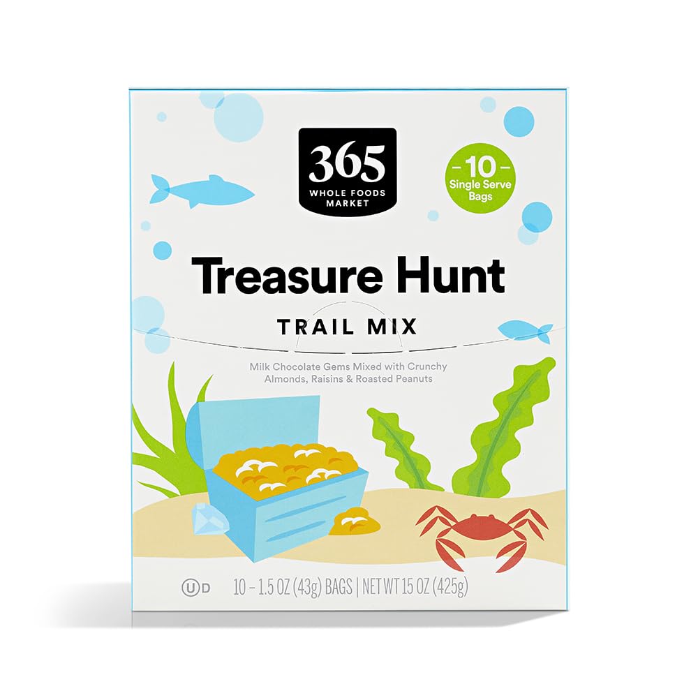 365 by Whole Foods Market Treasure Hunt Trail Mix multipack pack shot for convenient on-the-go snacking
