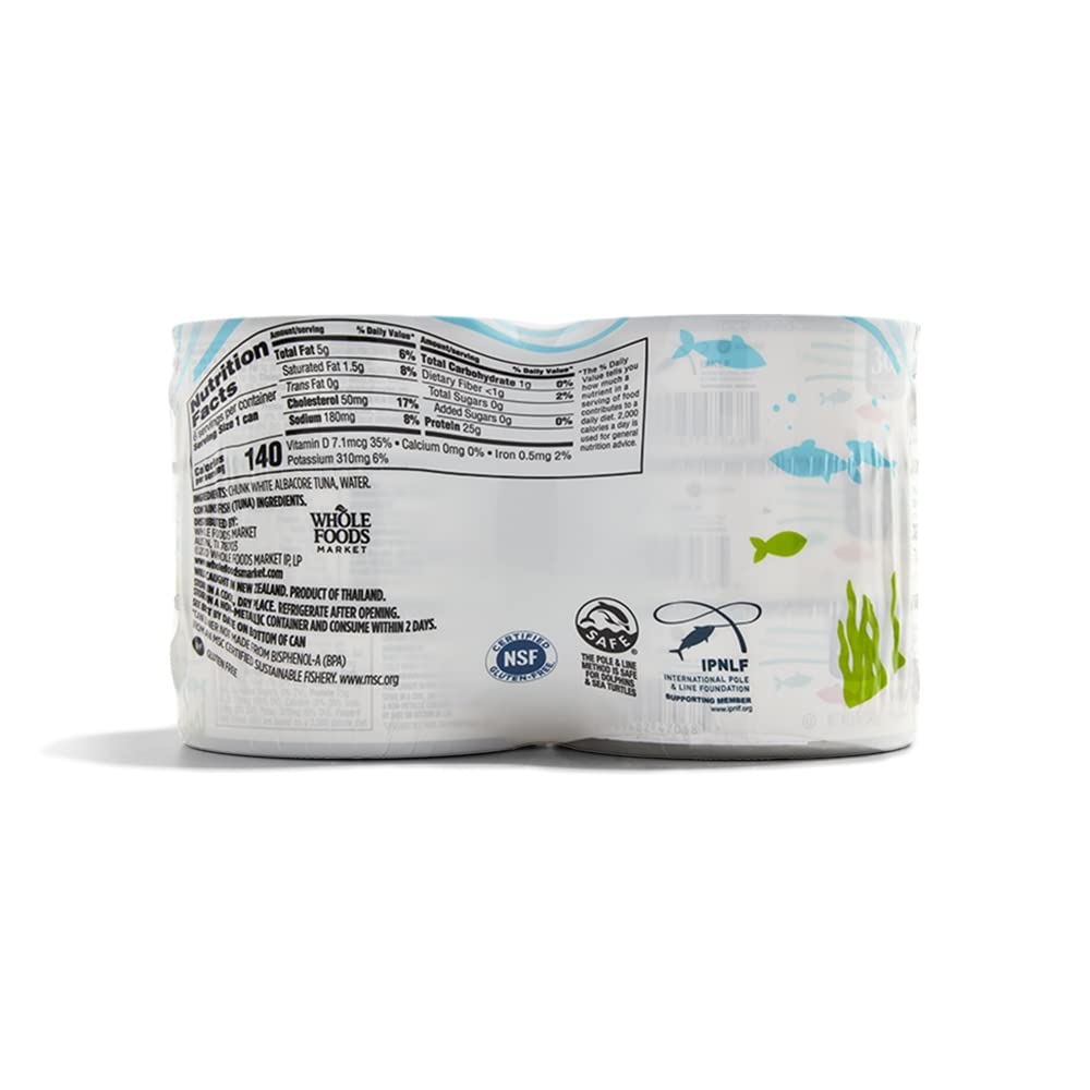 365 tuna can in water packaging enables convenient protein for busy days.