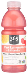 365 by Whole Foods Market pink lemonade water bottle with vitamin B boost for on the go