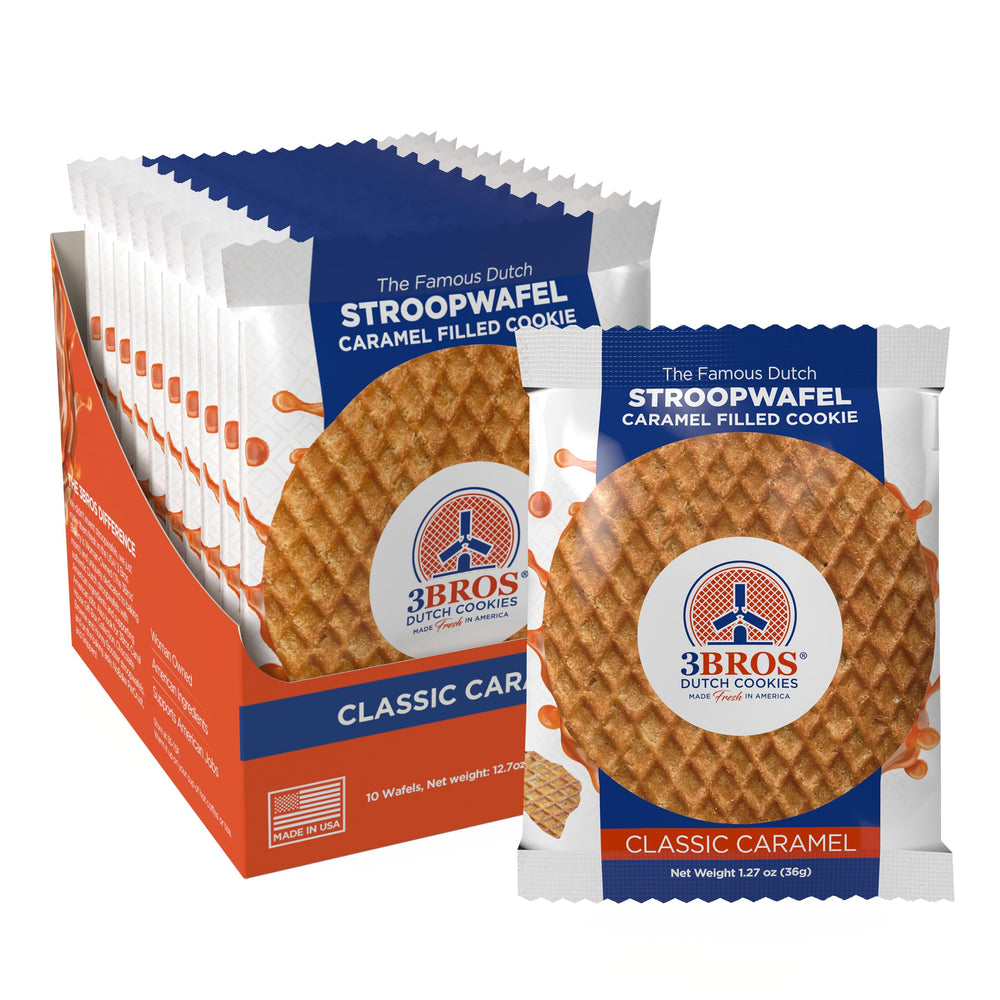 3Bros Stroopwafels made in USA in a family bakery