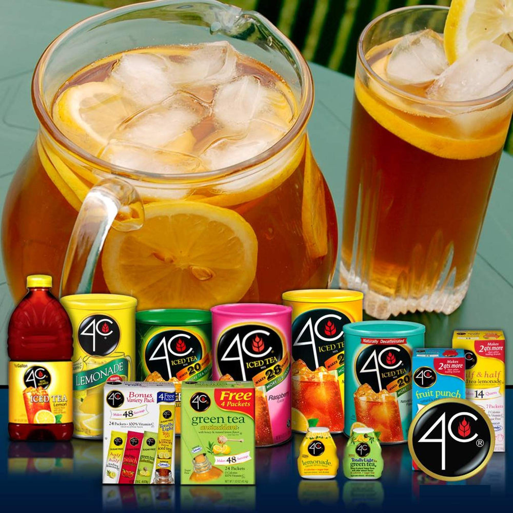 4C Packet Drink Mix Fruit Punch travel size for easy sharing at events.