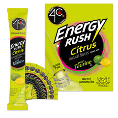 4C Energy Rush Stix Citrus bottle pour shows refreshing hydration for on-the-go use