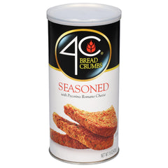4C Premium Breadcrumbs with Pecorino Romano packaging close-up for easy coating