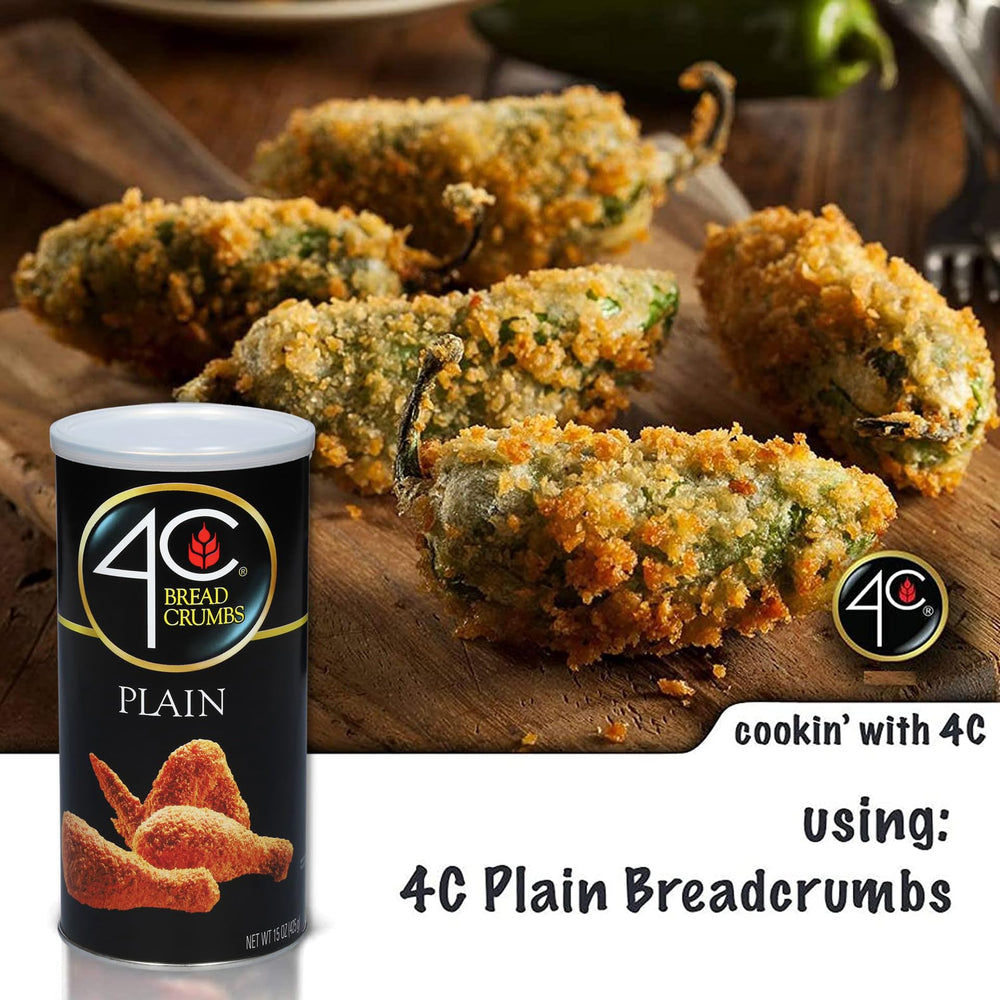 4C Premium Bread Crumbs plain coating on meat for browning and crispness