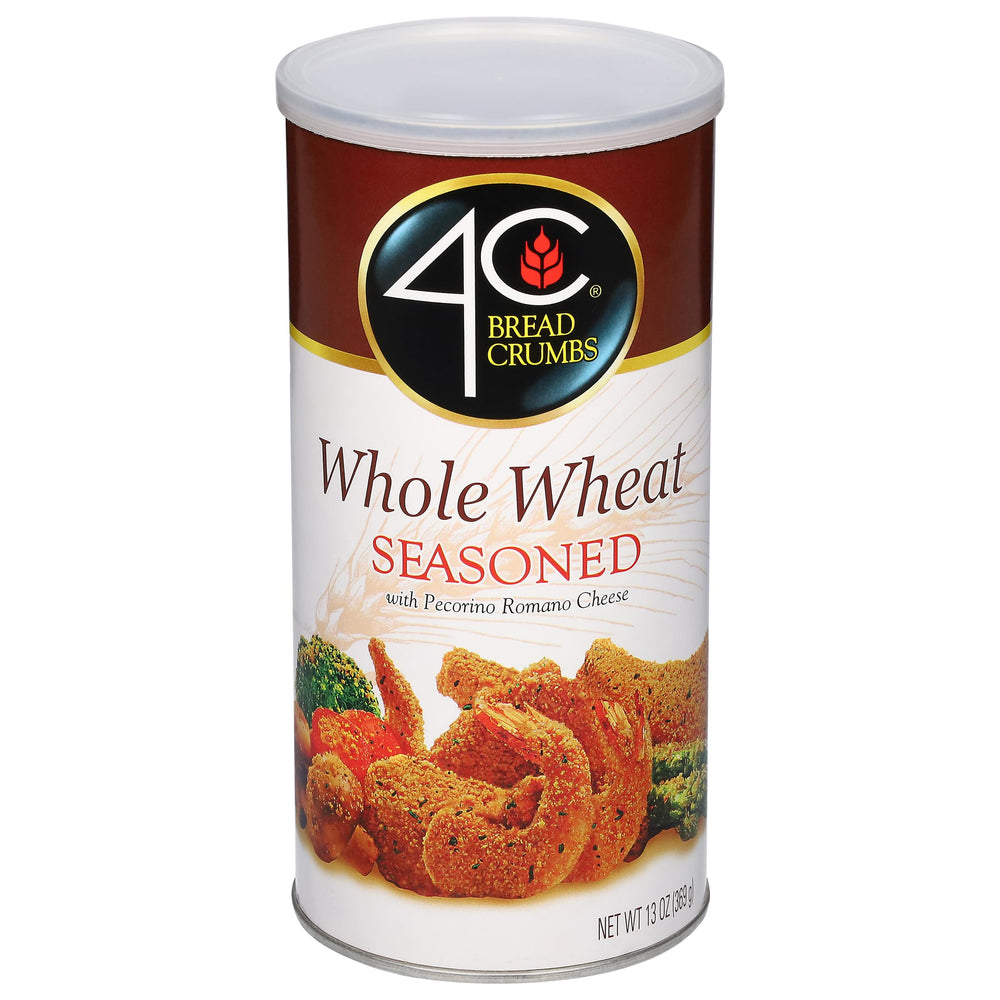 4C Premium Bread Crumbs whole-wheat pecorino romano crunch closeup for crispy coating