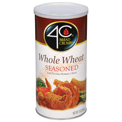 4C Premium Bread Crumbs whole-wheat pecorino romano crunch closeup for crispy coating
