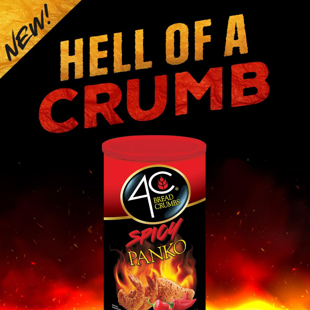 4C Premium Spicy Bread Crumbs coating on chicken nuggets.