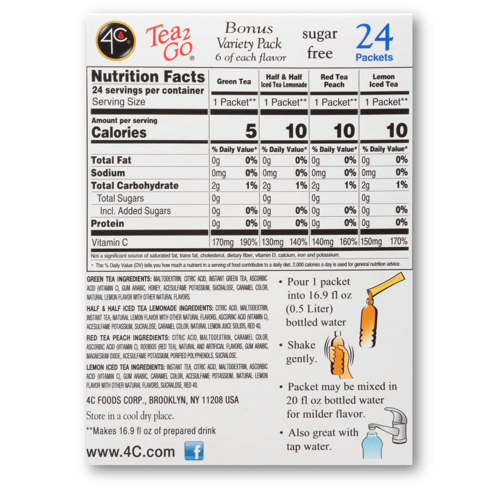 4C singles Stix on-the-go pack for convenient on-the-go water flavoring