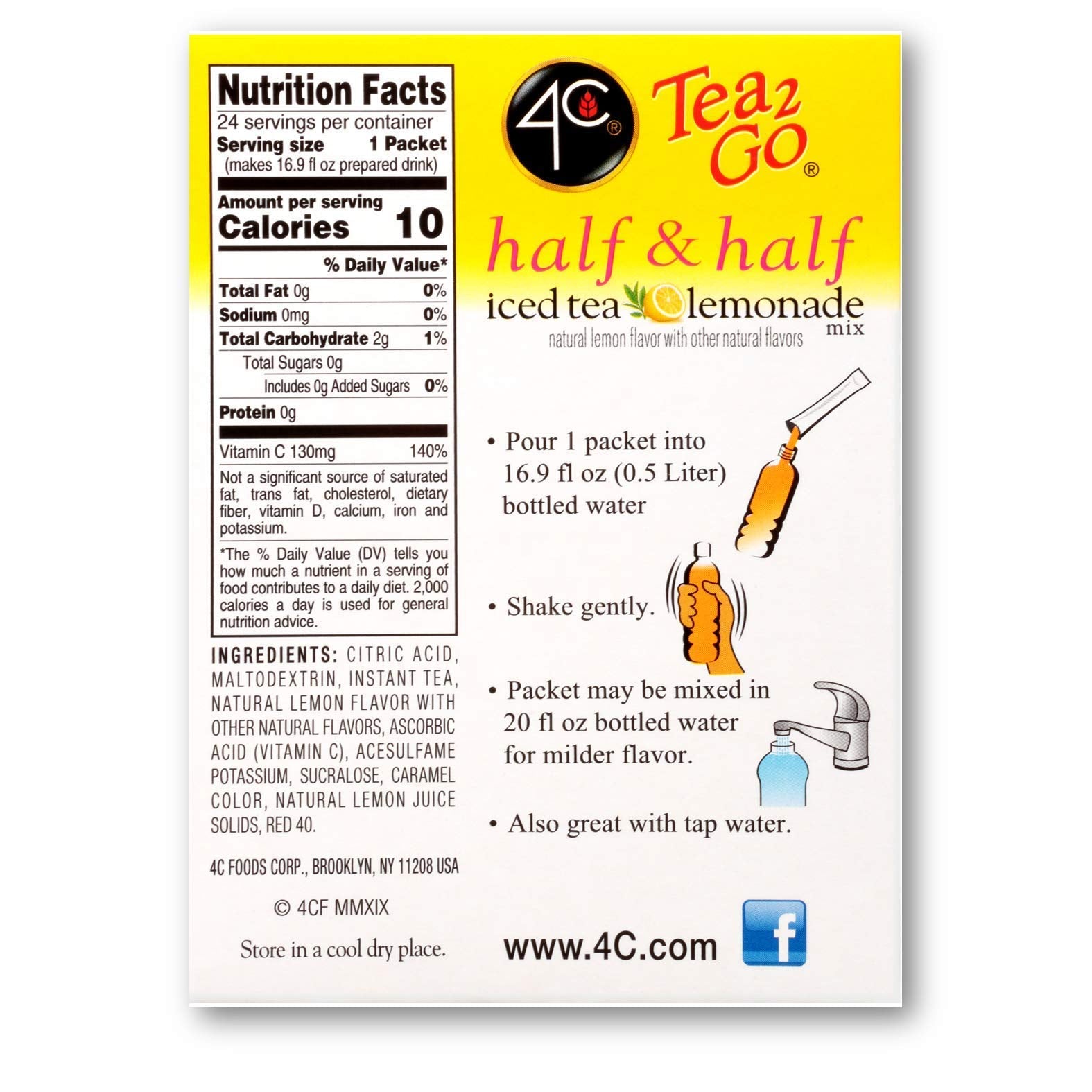 4C Singles Stix on-the-go sachets for refreshing, easy-to-use water flavors.