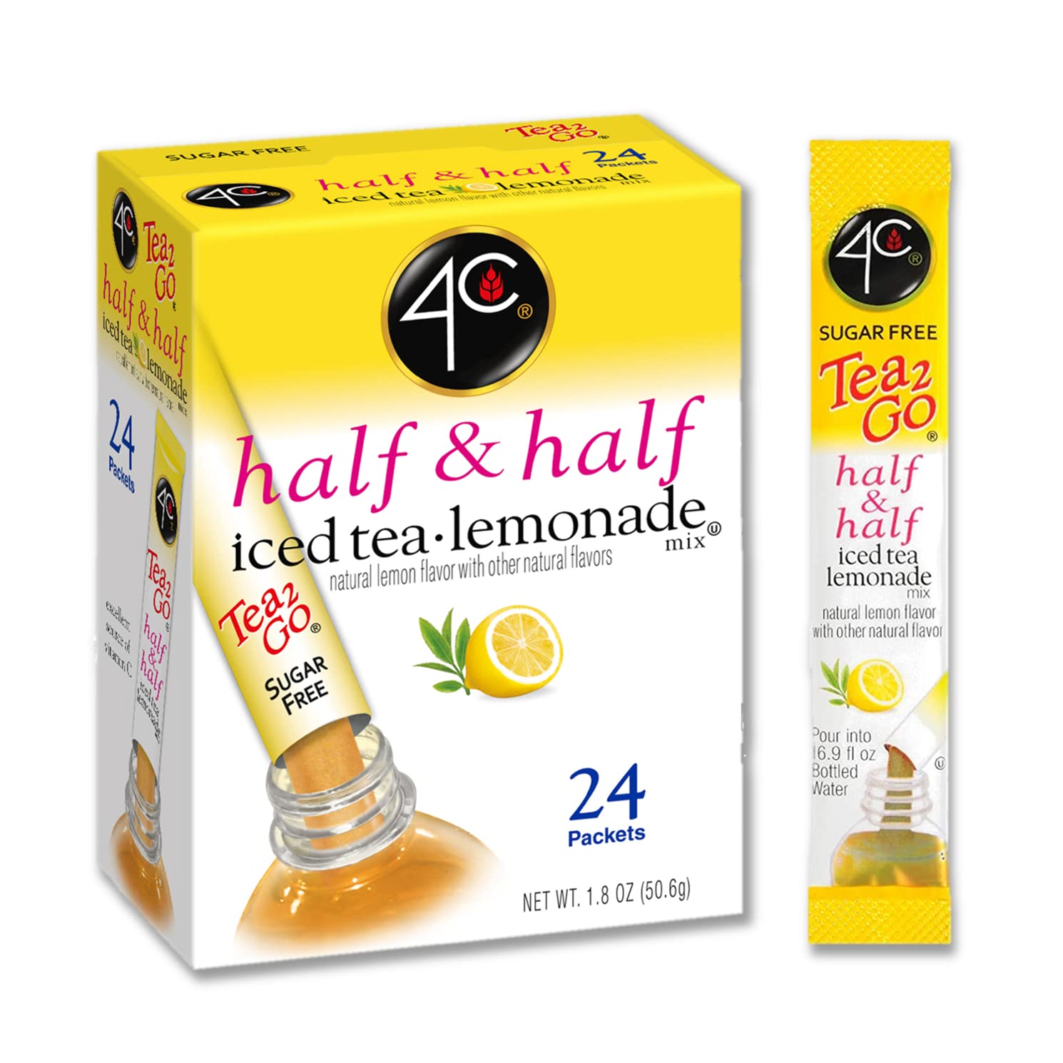 4C sugar-free water flavoring lineup highlighting a sodium-free option for hydration.
