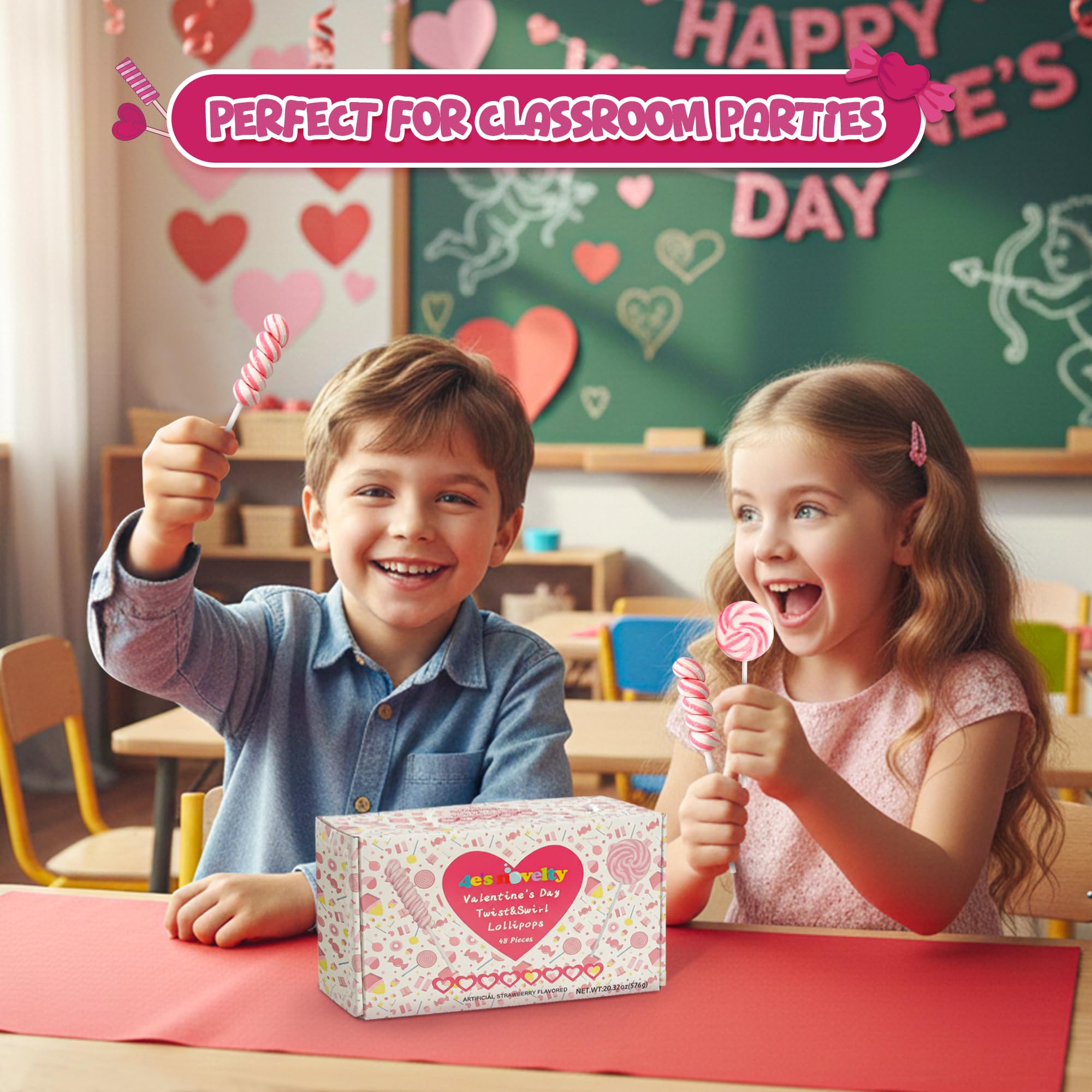 4E's Novelty candy buffet favorite lollipops for parties