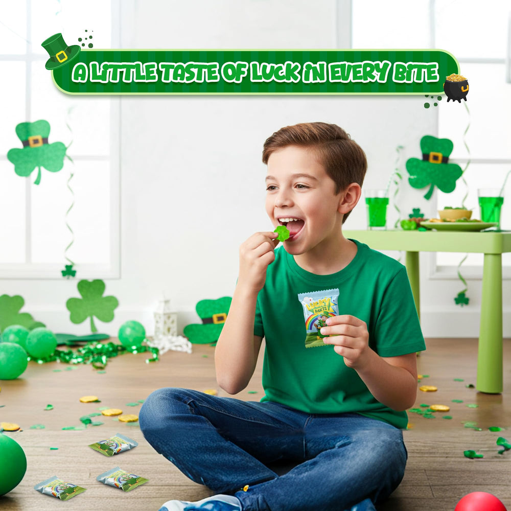 Cheeky 'Lucky Farts' gummies add fun as party conversation starters.
