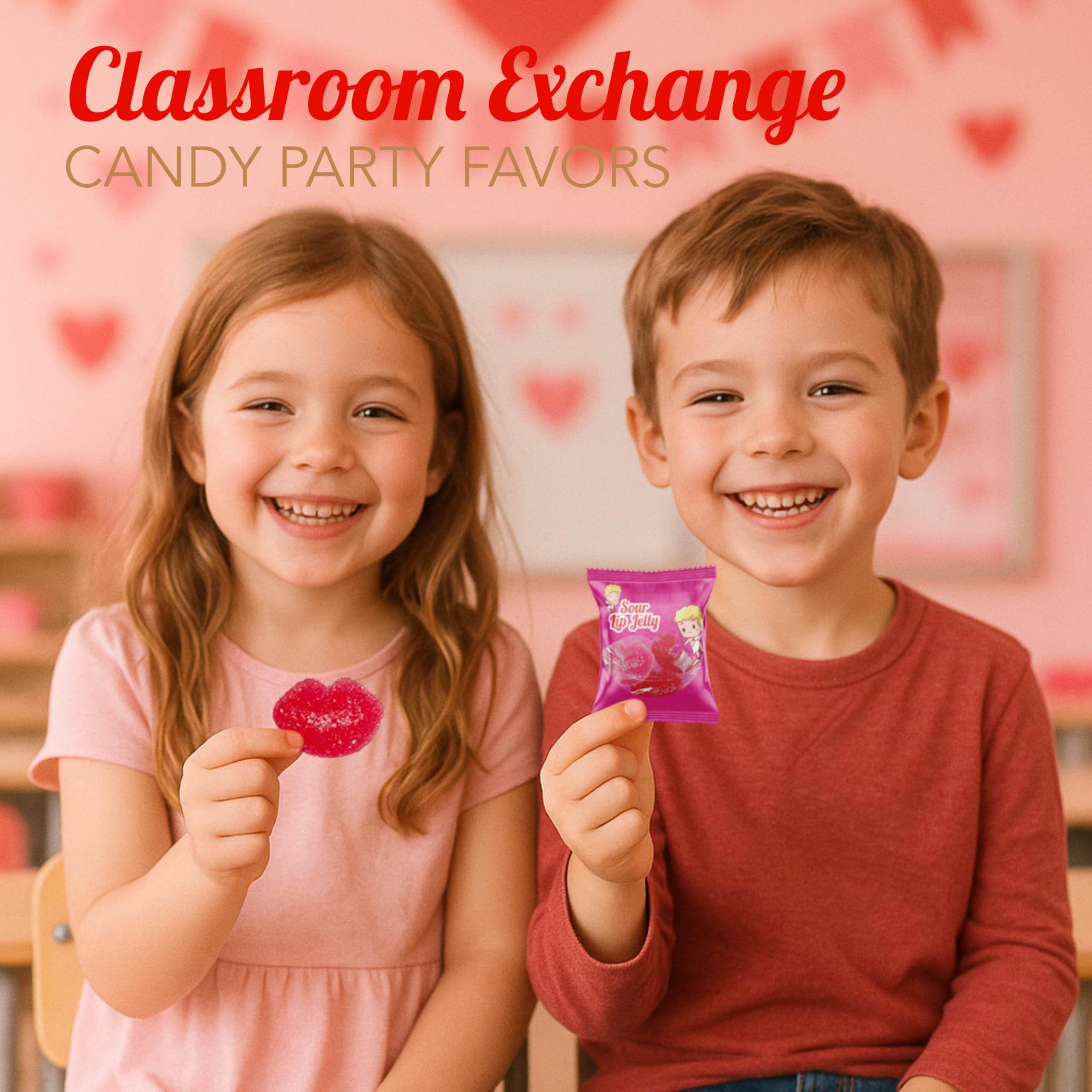 4E's Novelty classroom share-friendly treats ideal for Valentine exchanges