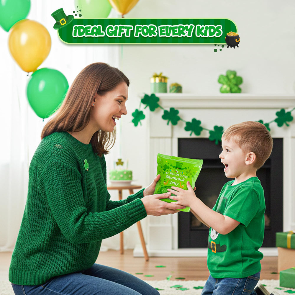 4E's Novelty serving suggestions for shamrock candies as dessert toppers