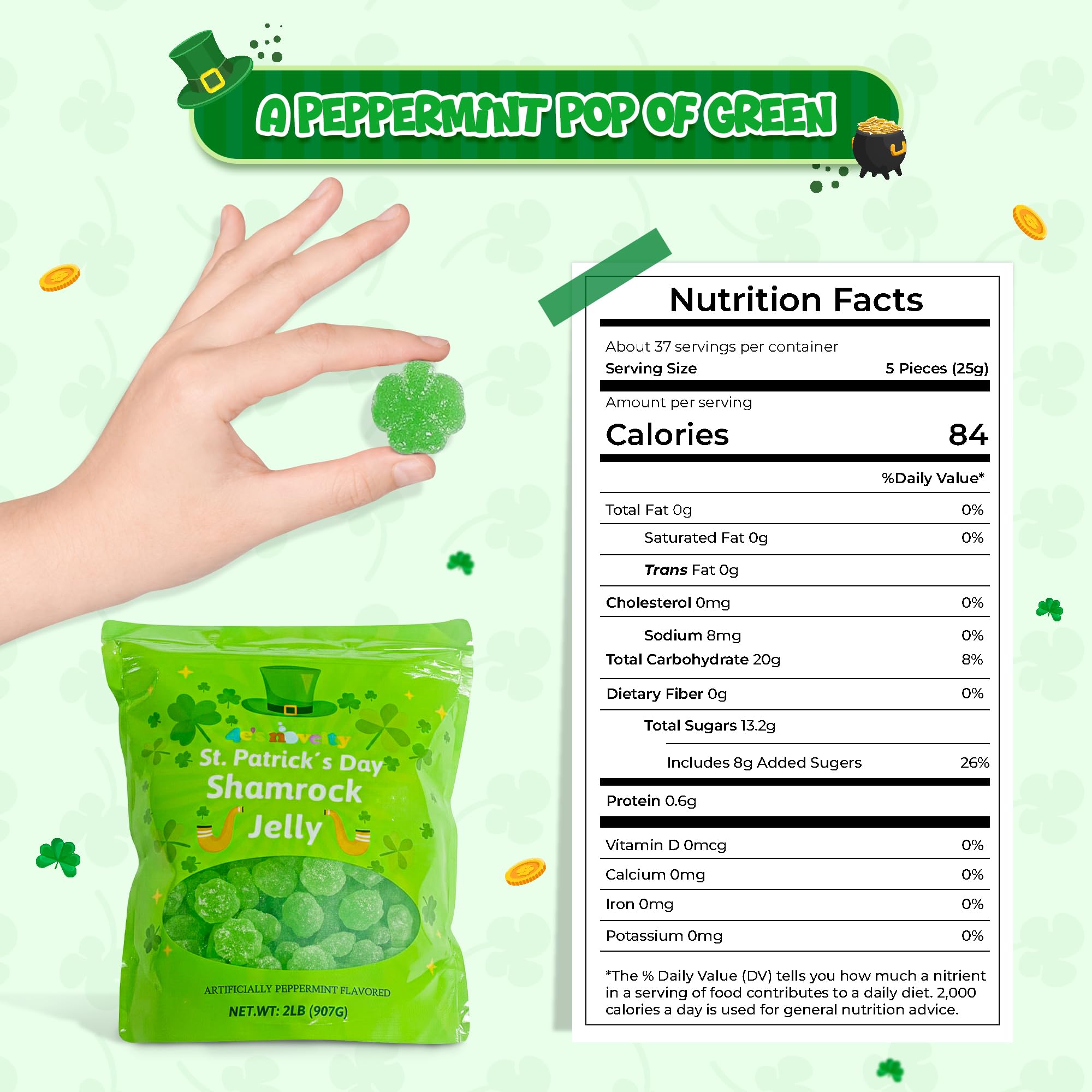 4E's Novelty 2lb bulk pack on display, perfect for sharing at events