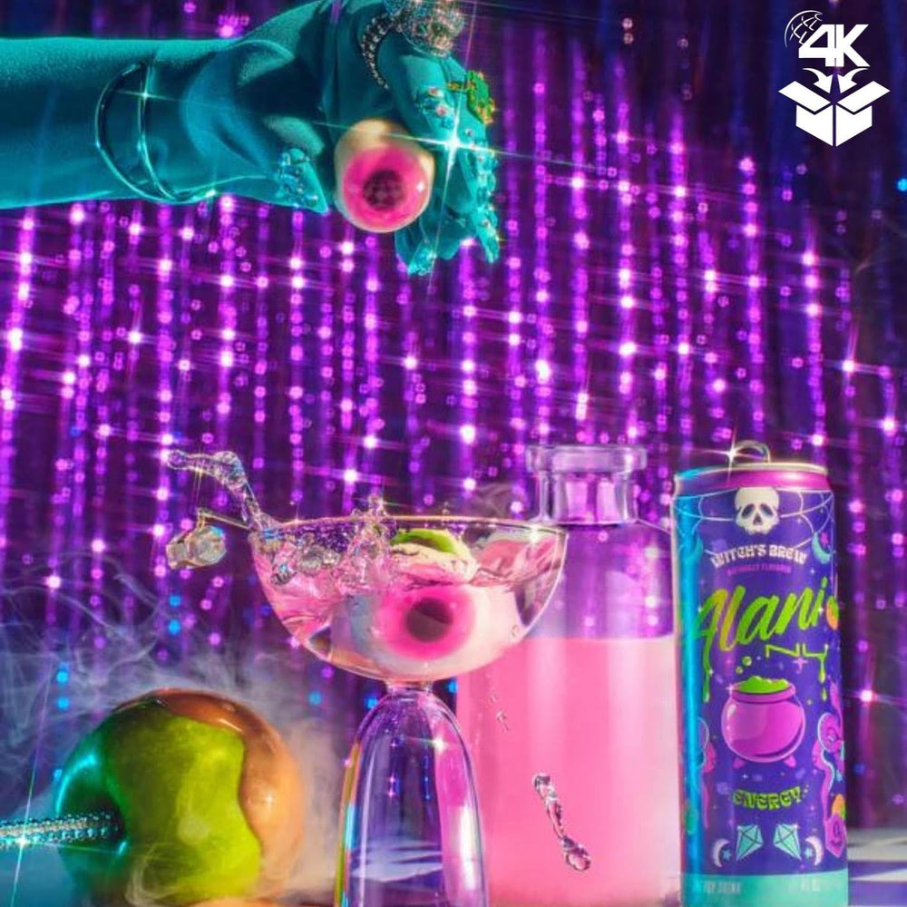 Pouring Alani Nuu Witches Brew into a glass for social gatherings.