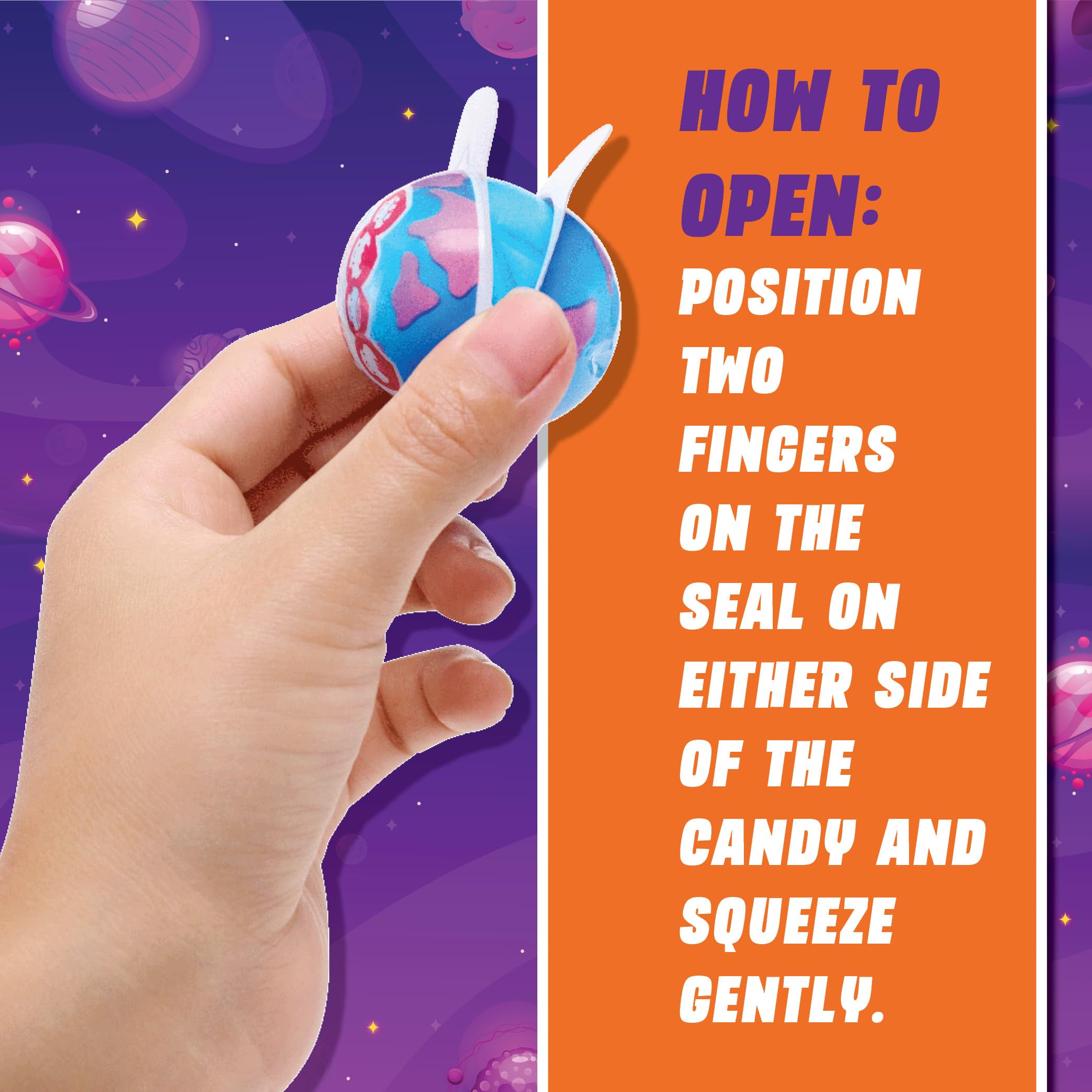 4YoreElves 1.5-inch gummy balls, soft and chewy with blueberry jelly filling