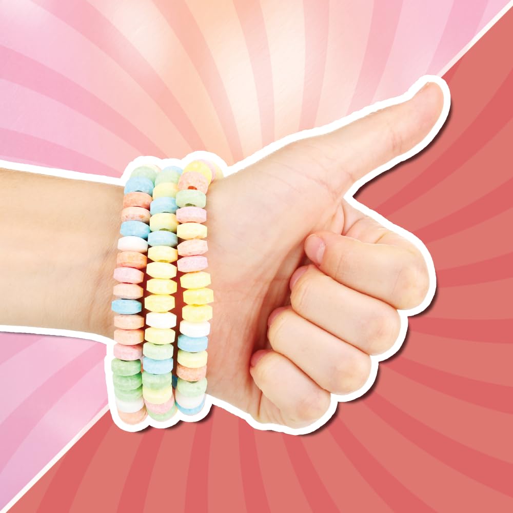 4YoreElves Barbie-inspired party favors with pastel candy bracelets for gift bags.