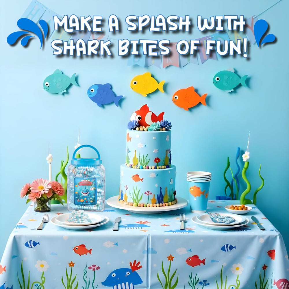 4YoreElves bulk pack of 50 shark candy bracelets for events