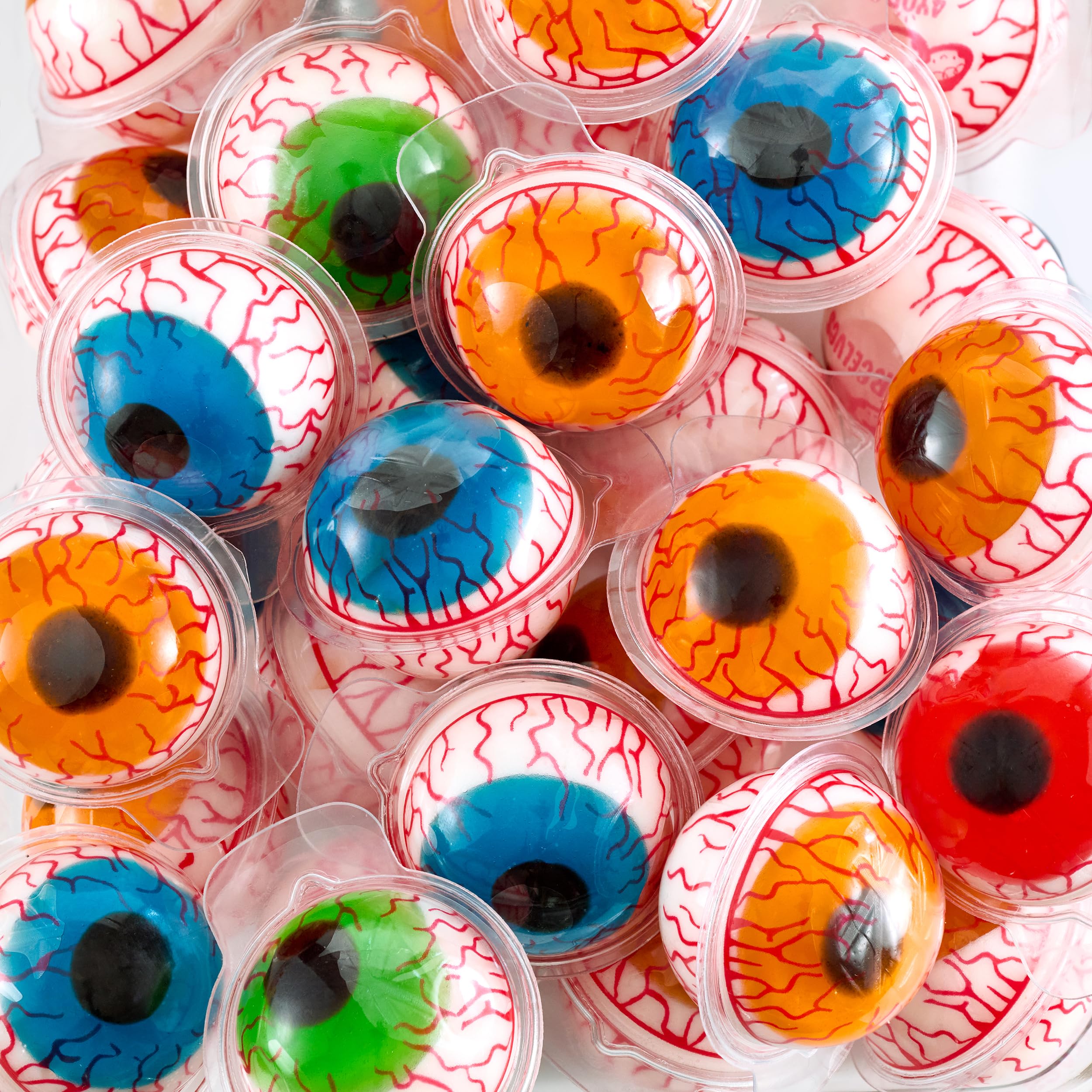 4YoreElves eyeballs on Halloween table setup, spooky centerpiece option.