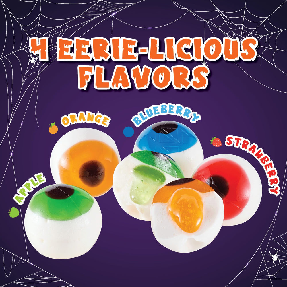 4YoreElves eyeballs bulk jar image, reusable container keeps treats organized.