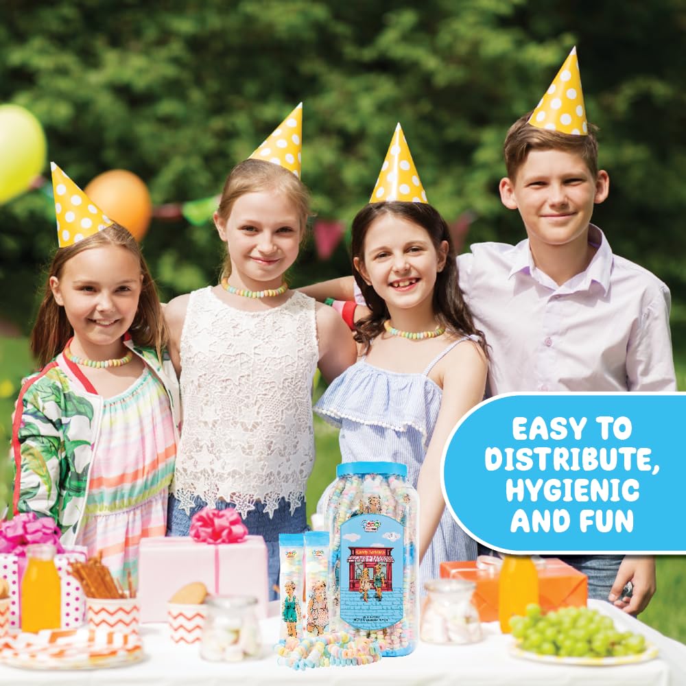 4YoreElves individually wrapped candy necklaces emphasize convenience and mess free gifting