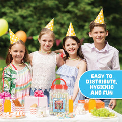 4YoreElves individually wrapped candy necklaces stay fresh for gifting.